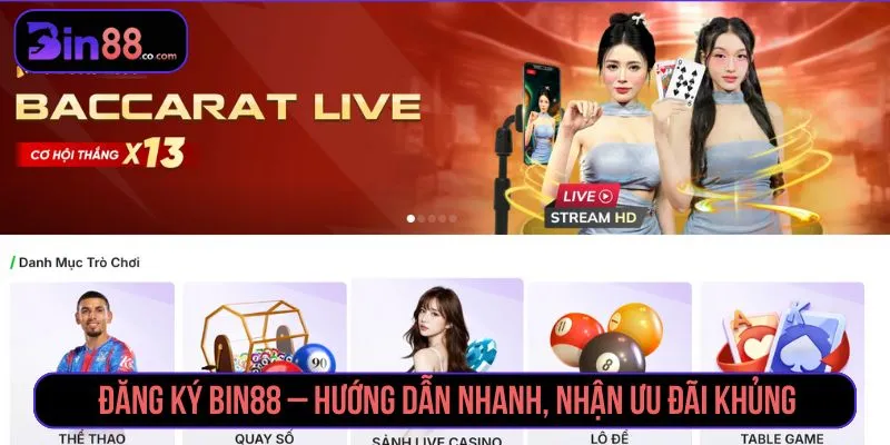 Đăng Ký BIN88 - Cách Tạo Tài Khoản Và Lưu Ý Xác Minh Đăng Ký Bin88